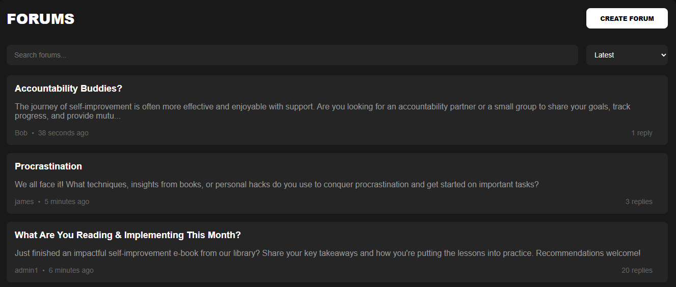 Community Forums